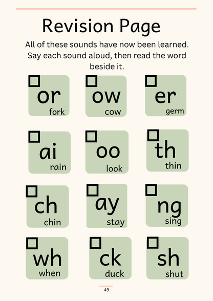 Reading made Easy. Phonics Workbook — SCHOOL & MULTI-CLASSROOM LICENCE | 58 Page Printable | Ages 4-7 | Instant Download PDF