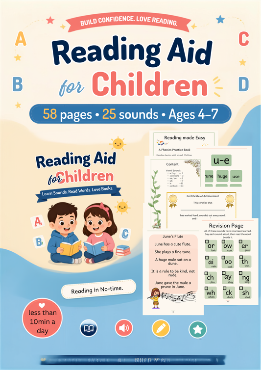Reading Made Easy Phonics Workbook. Instant PDF
